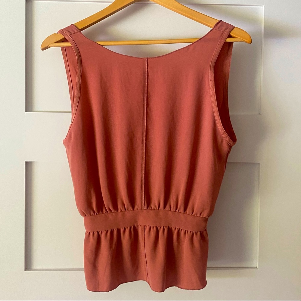 Wilfred Scoop back Peplum Top. XS